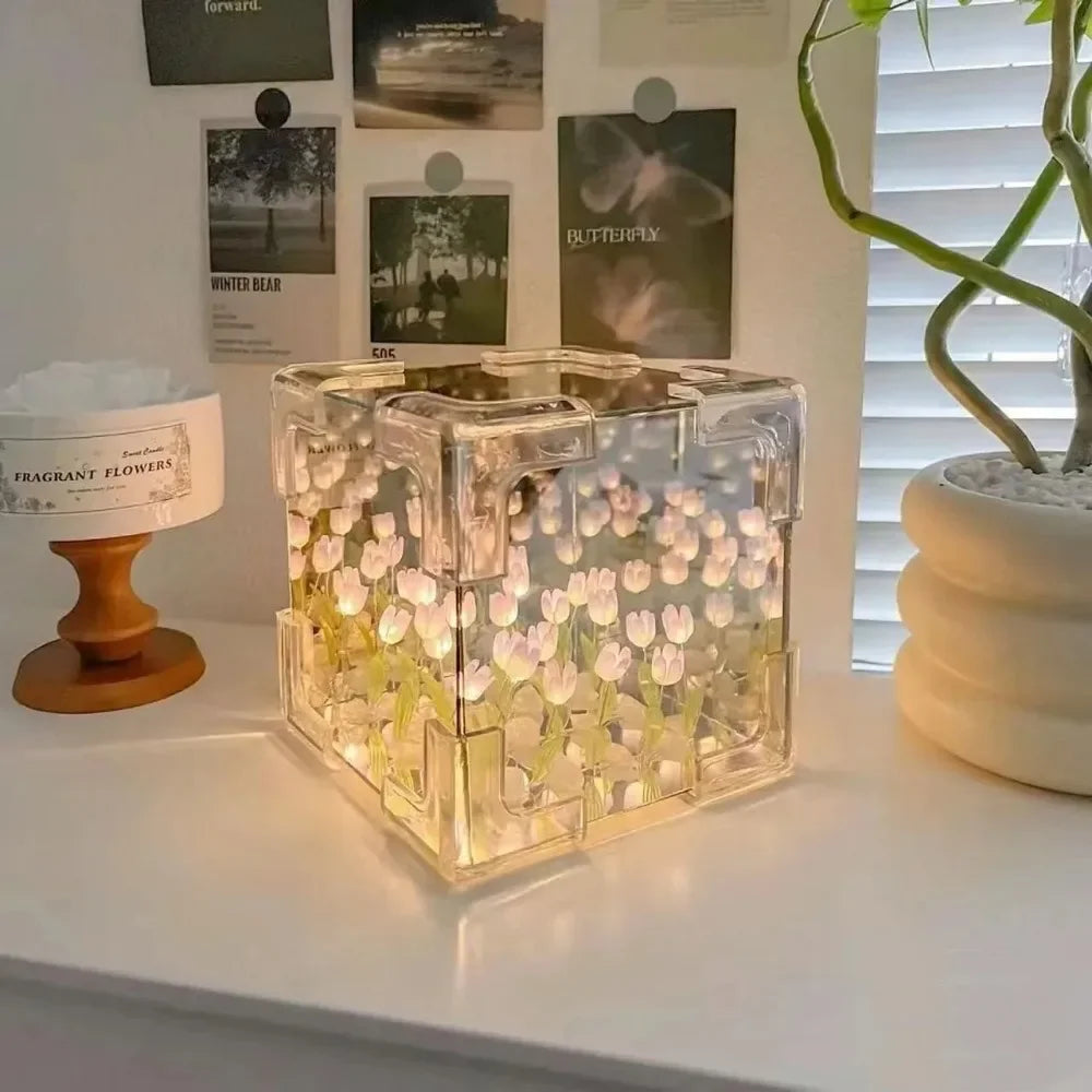 Flower Sea Cube  Small Night Lamp